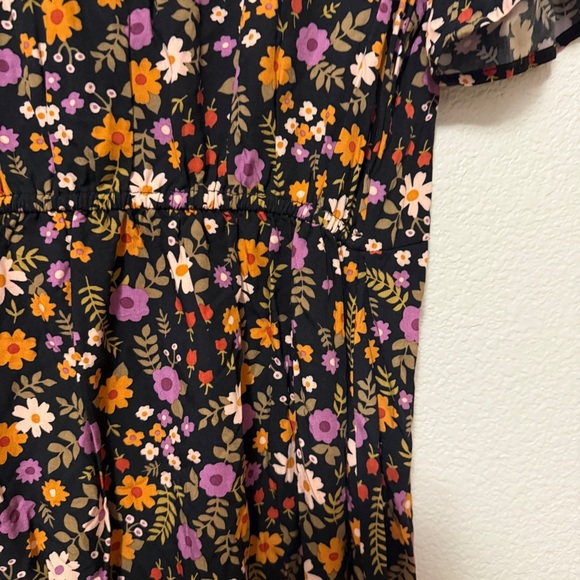 ModCloth x Princess Highway‎ Floral Black Dress Sz 10 - Picture 8 of 9
